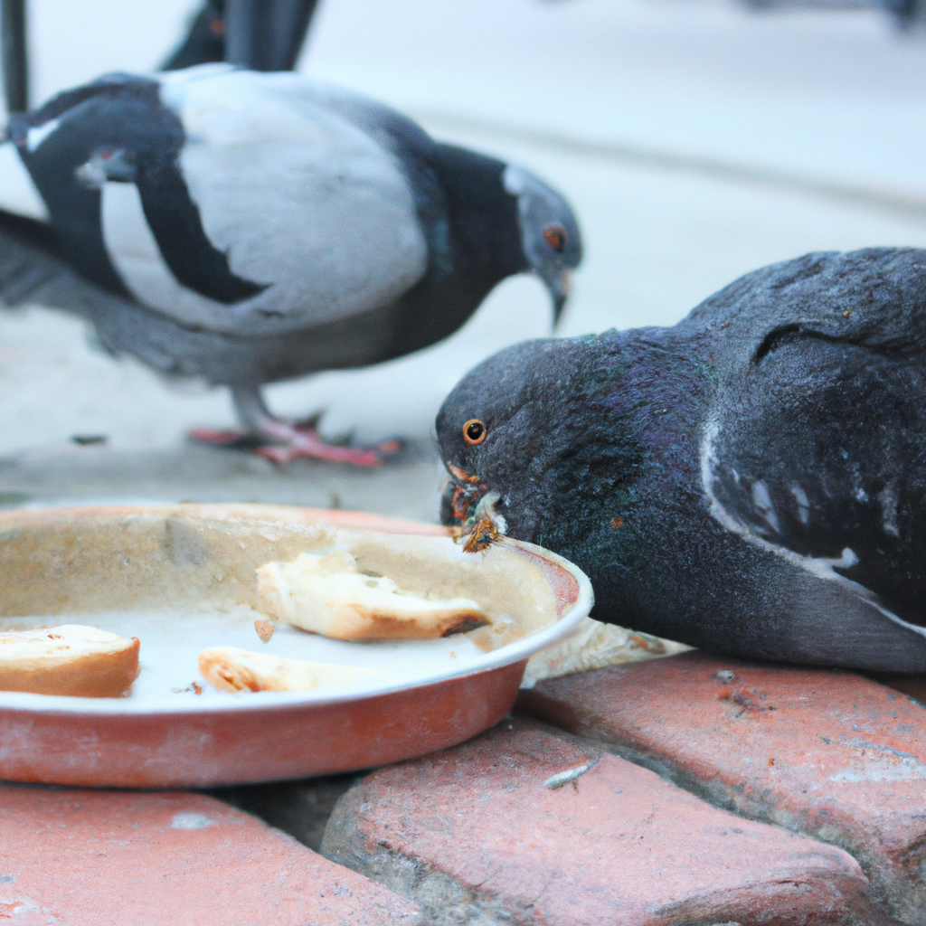 ¿Qué comen las palomas Colipavas?