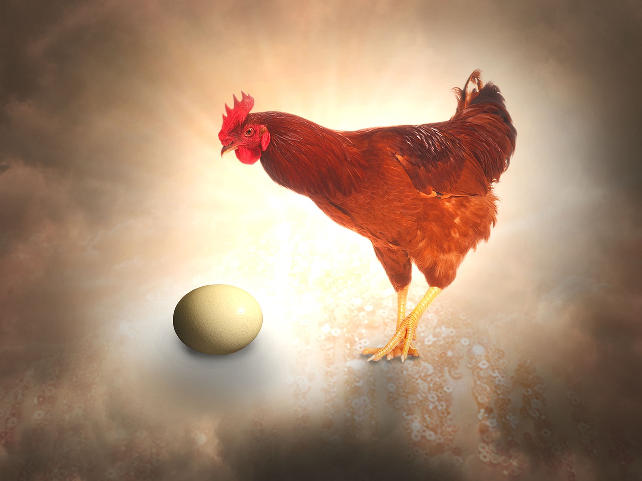 ¿Cómo se creó la primera gallina?